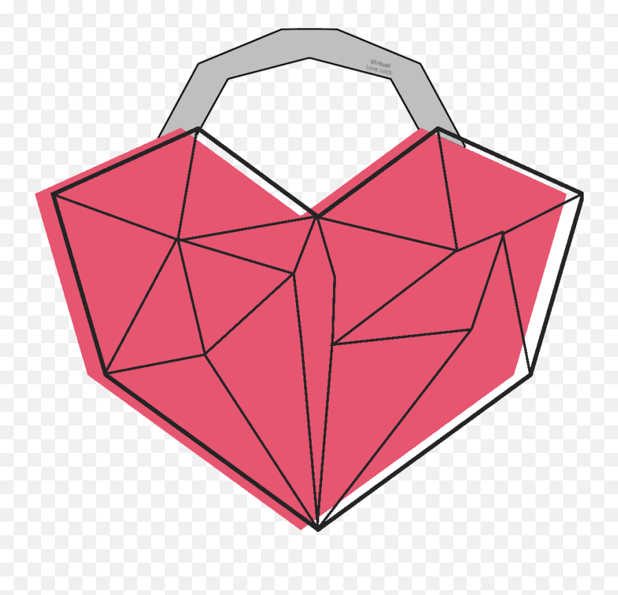 Download Hd Create Your Love Lock - Triangle Transparent Png Folding Emoji,Lock Emoji Transparent