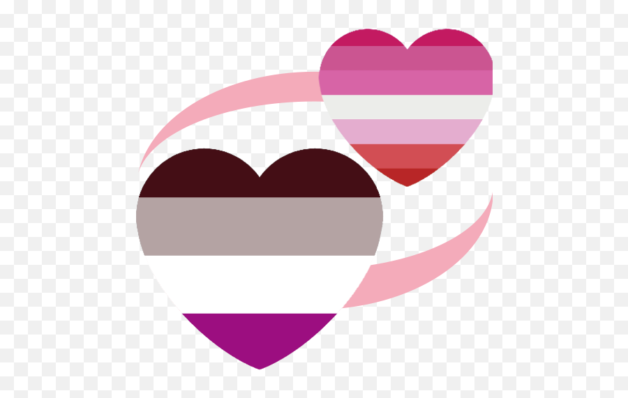 Lgbt Lgbtq Lgbtpride - Girly Emoji,Asexual Heart Emoji