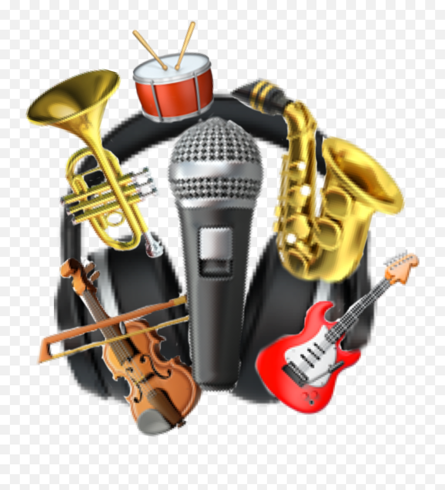 Music Emojis Guitar Sticker By Julian Fredericks - Band Plays,Musical Emoji