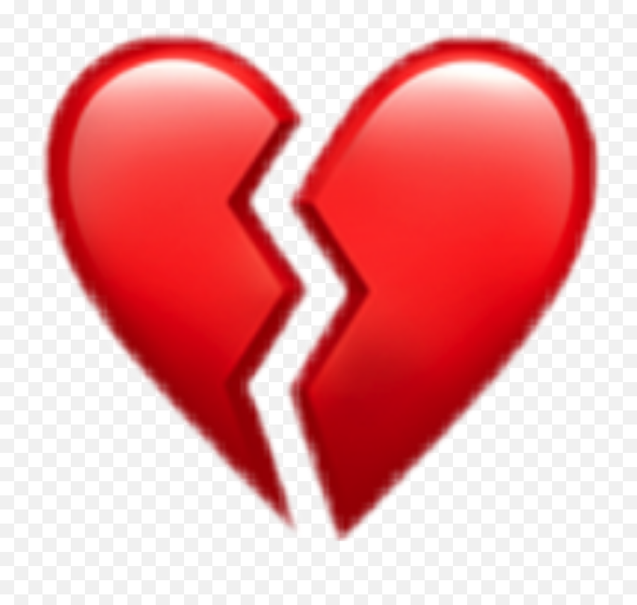 Broken Heart Love Red Emot Sticker - Heartbreak Emoji Transparent,Love Break Up Wallpapers Emoticons