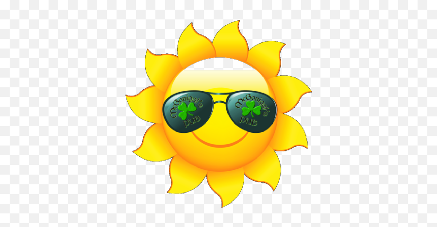 Summer Dog Days - Clip Art Sun Emoji,Pint Of Guinness Emoticon