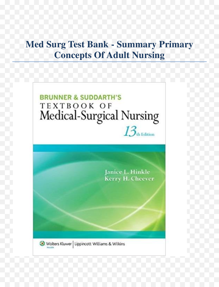 Med Surg Test Bank - Summary Primary Concepts Of Adult Vertical Emoji,Bagging Emotions Psychology