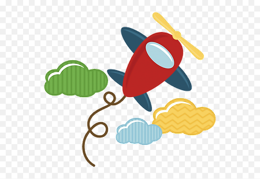 Sticker - Cute Airplane Clipart Png Emoji,Aviao Emoji Png