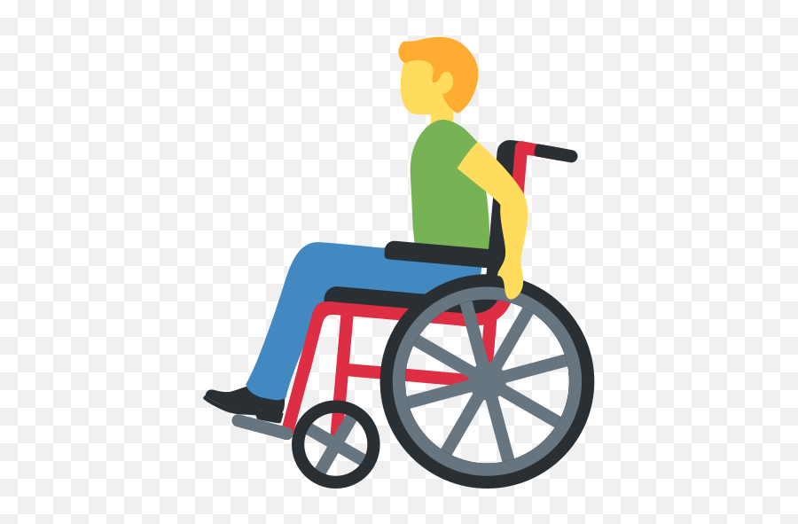 U200d Man In Manual Wheelchair Emoji - Empty Wheelchair Emoji,Wheelchair Emoji Overlays