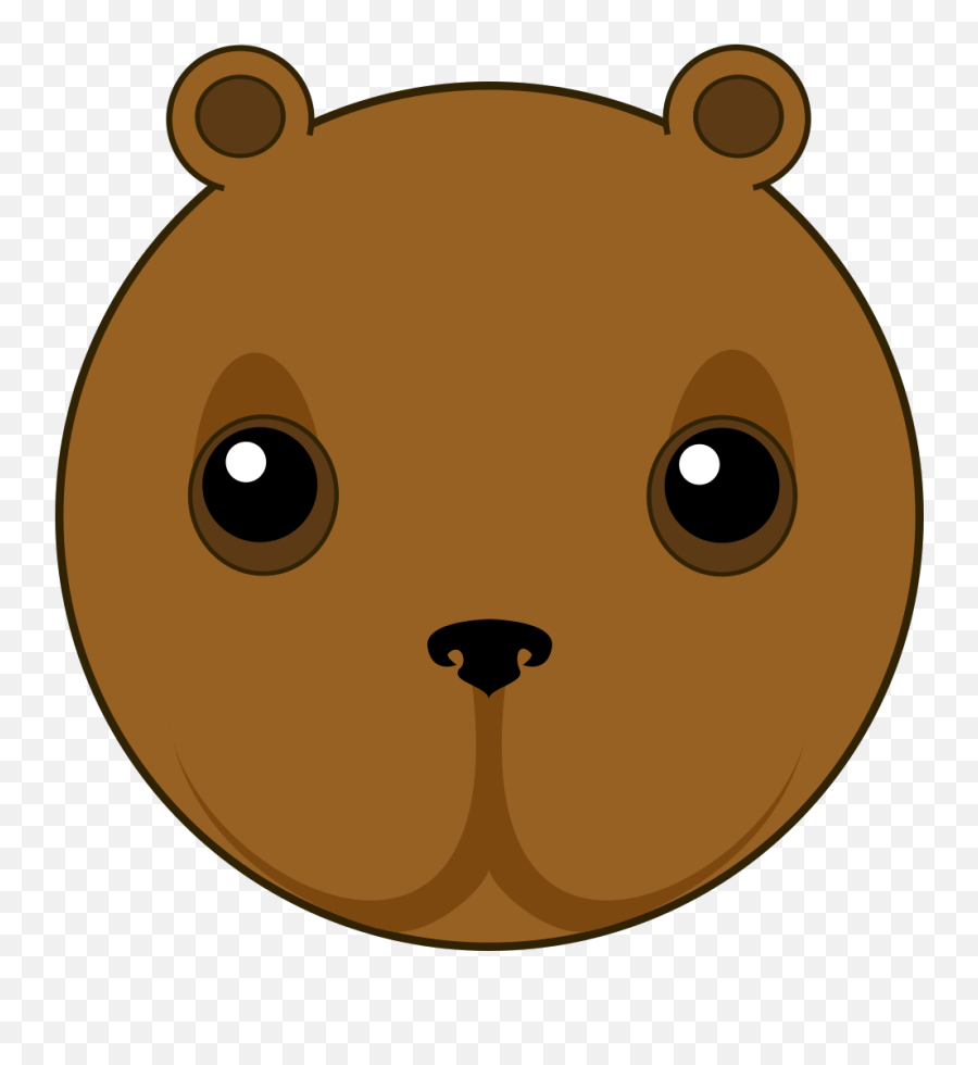 Bear Png Svg Clip Art For Web - Bear Transparent Cute Head Emoji,Bear Playing Guitar Emoji