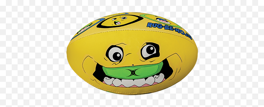 Picture Of Fun Rug Be Moji Rugby Ball - Happy Emoji,Rugby Ball Emoji