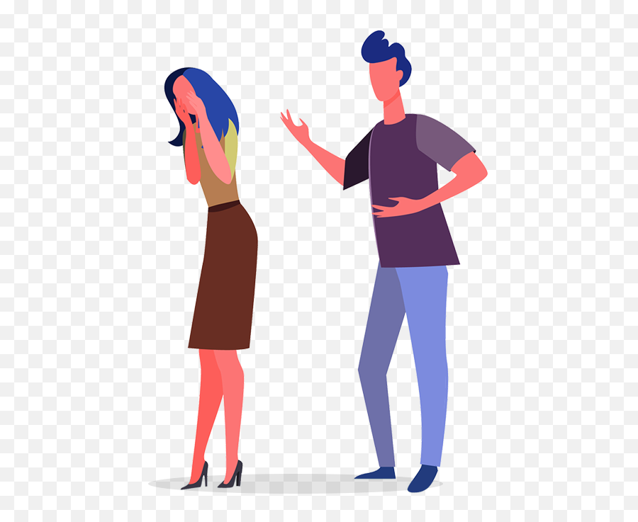 Sexual Harassment - Ilustracion Conflicto Familiar Emoji,Emotion Llorando