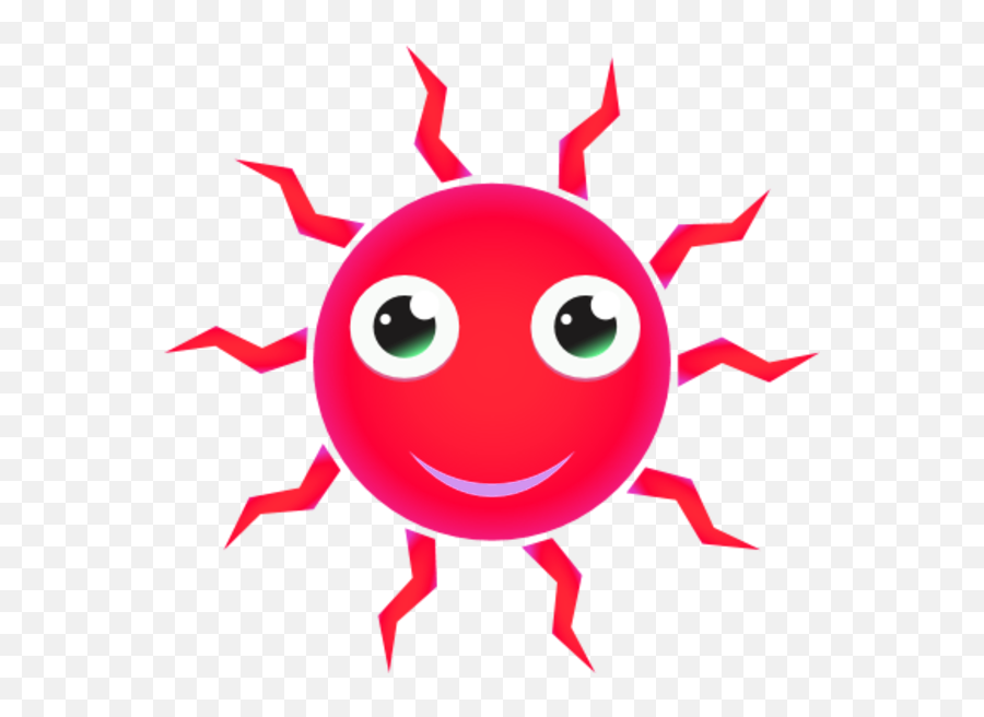 Red Sun Cartoon Png Clipart - Full Size Clipart 869230 Cartoon Sun Red Png Emoji,Viper Emoticon