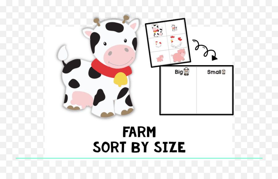 Free 3 - Farm Animals Sorting Big And Small Emoji,Animals Emotions