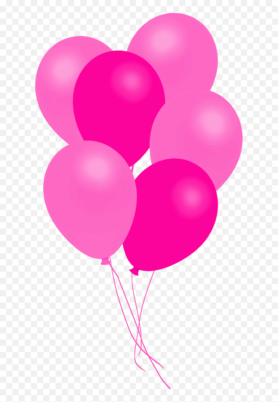 Pink Balloons Transparent Background - Balloon Clipart Pink Balloons Png Emoji,Emojis Ballons Png Transparent