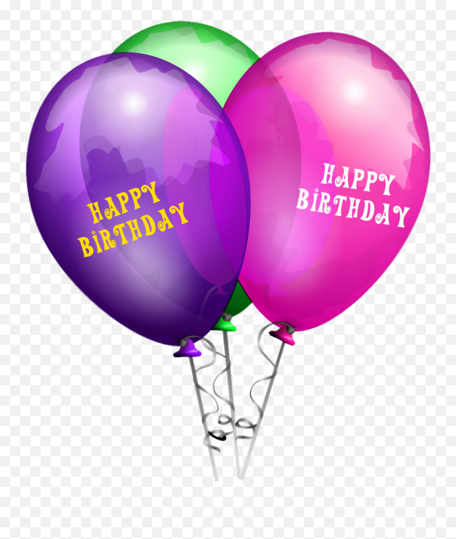 Colorful Birthday Balloons Png Photo - Happy Birthday Balloon Png Emoji,Birthday Balloons Emojis