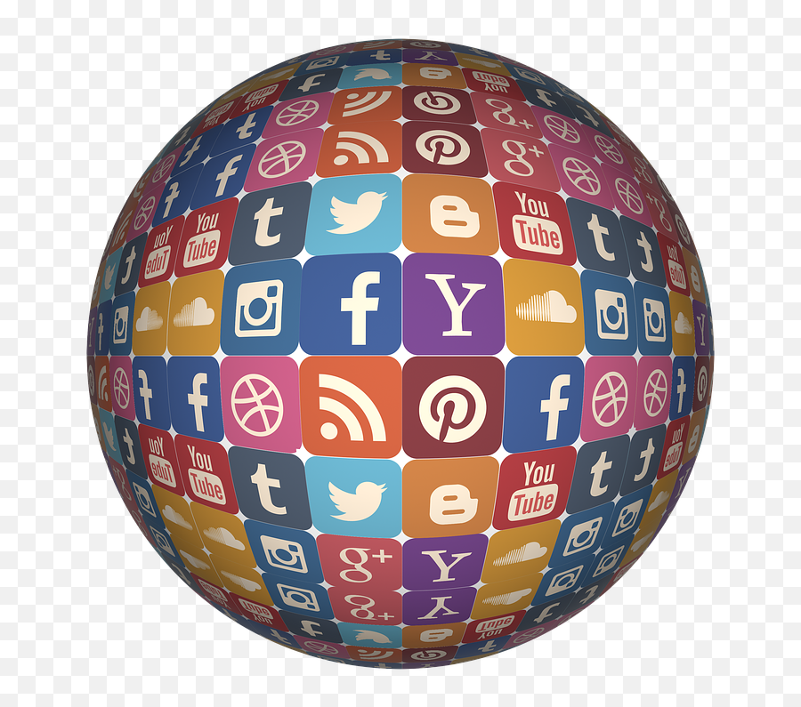 Ball Icon Social Media Round - Round Social Media Icon Png Emoji,Emotions In Social Media Kramer