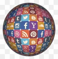 Ball Icon Social Media Round - Round Social Media Icon Png Emoji,Emotions In Social Media Kramer