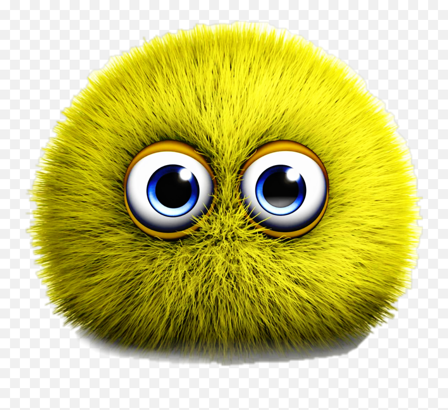 Fluffy Furry Yellow Eyes Blueeyes - Soft Emoji,Furry Emoticon