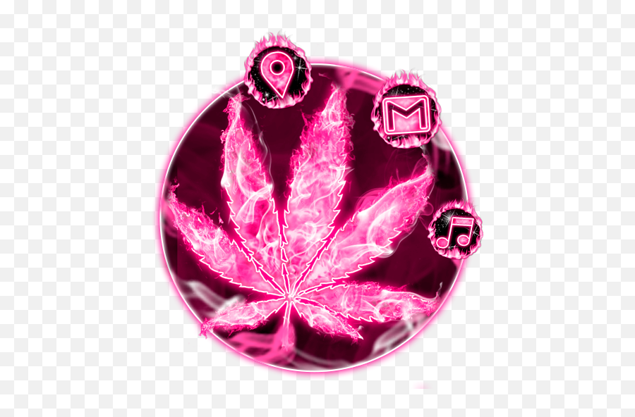 Pink Smoky Fire Rasta Weed Themes Hd Wallpapers - Apps On Pink Smoky Fire Weed Emoji,Pot Leaf Emoji