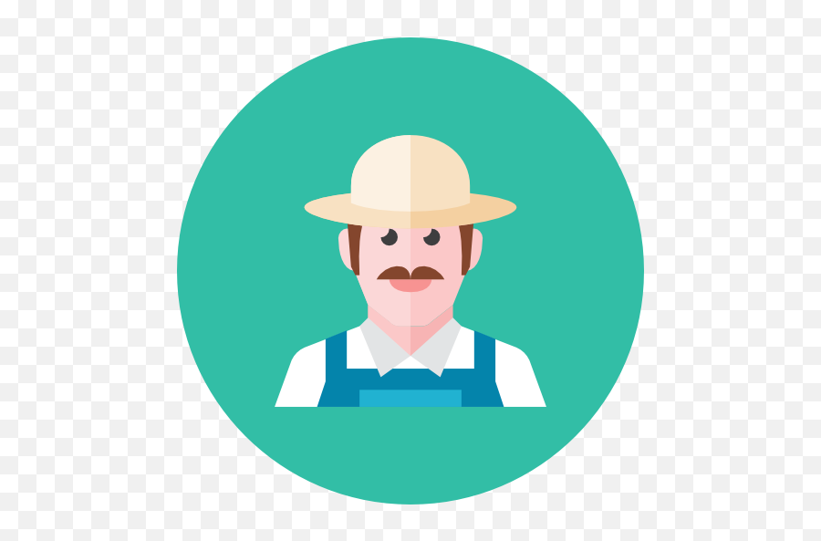 Farmer Icon - Farmer Icon Flat Emoji,Farmer Emoji