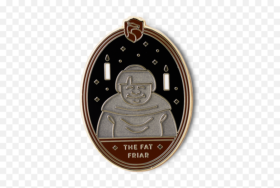 The Fat Friar Enamel Pin Emoji,Fat Beard Emoticon