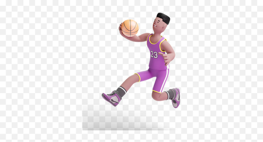 Premium Male Basketball Player Playing 3d Illustration Emoji,Basketball Emoji