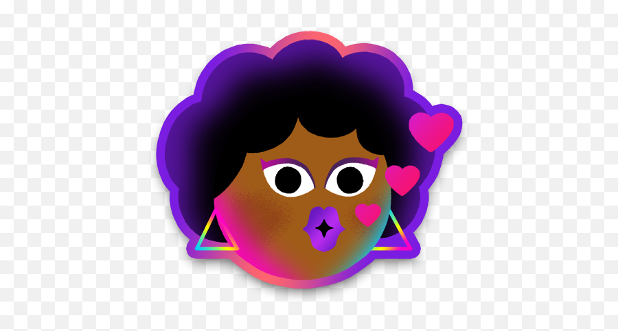 Dream In Black 28 - Atu0026t U2014 Mojimade Emoji,Curly Hair Emoji