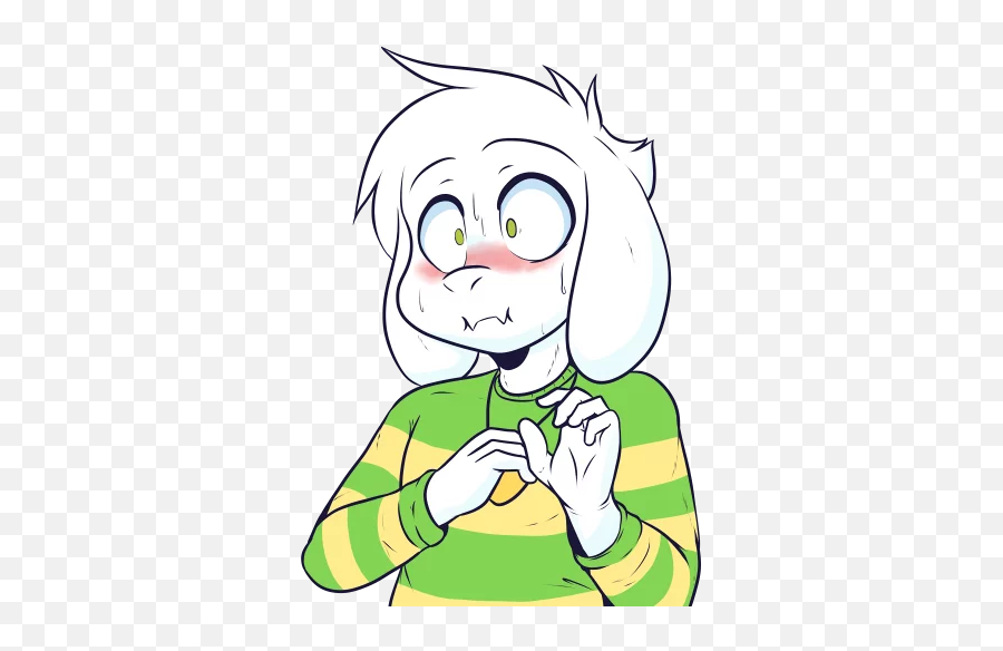 Telegram Sticker From Asriel Pack Emoji,Crybaby Emoji Meme