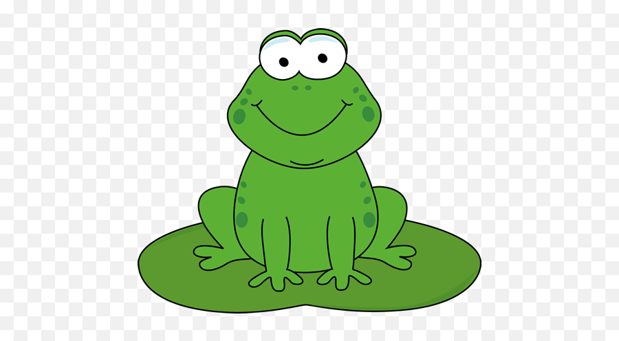 Frog Clip Art - Frog On Lily Pad Clip Art Emoji,Animated Frog Emoticon