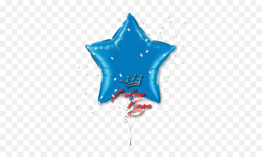 Shop Balloons - Foils Large Stars Balloon Kings Emoji,Blue Sparkle Emoji