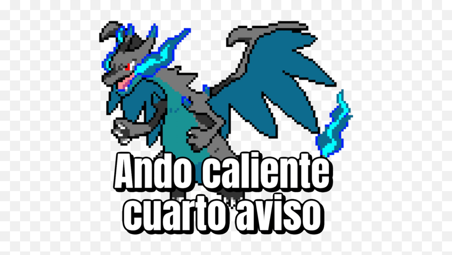 Pokemon - Ando Caliente Cuarto Aviso Emoji,Charizard Emoji