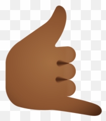 Call Me Hand Medium Dark Skin Tone Icon - Sign Language Emoji,Skin Tone Emojis