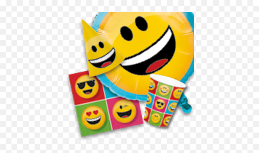 Witbaard Feestartikelen - Happy Emoji,Vuurwerk Emoticons