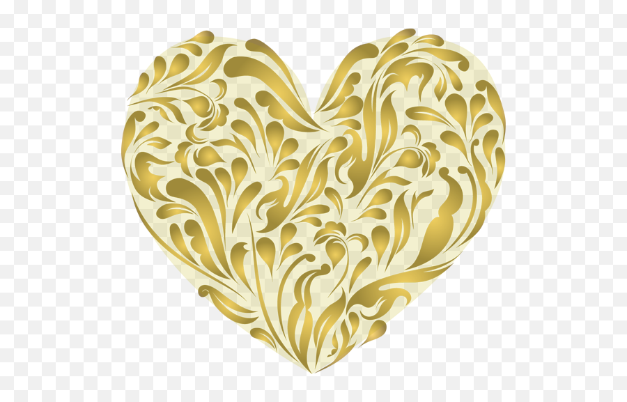 Gold Heart Clipart Clip Art Of A Gold Emoji,Golden Heart Emoji