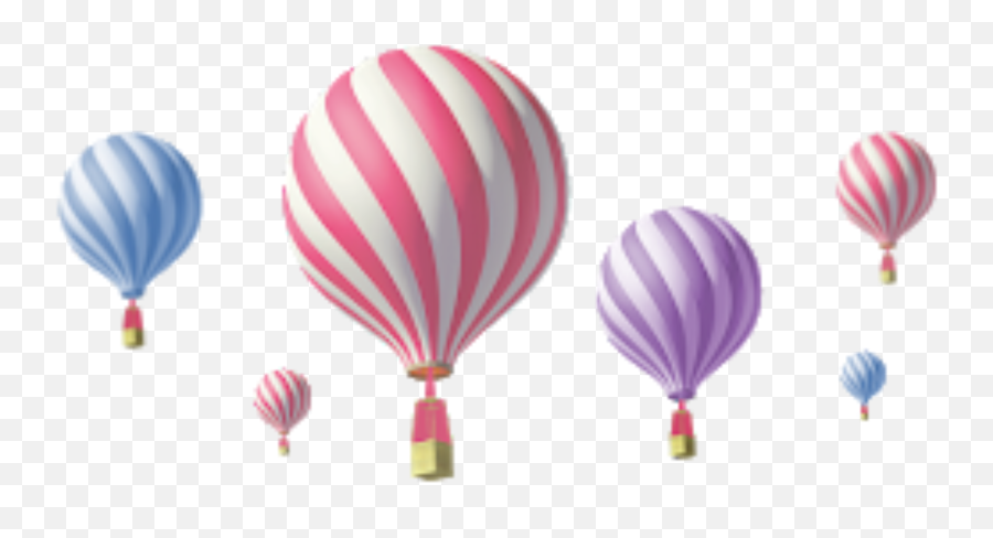 Hot - Globos Aerostaticos Dibujos Con Fondo Rosa Pixeles Emoji,Hot Air Balloon Emoji