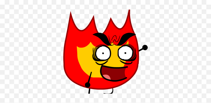 Variations Of Firey Battle For Dream Island Wiki Fandom - Evil Leafy And Evil Firey Emoji,Watery Eyes Emoticon