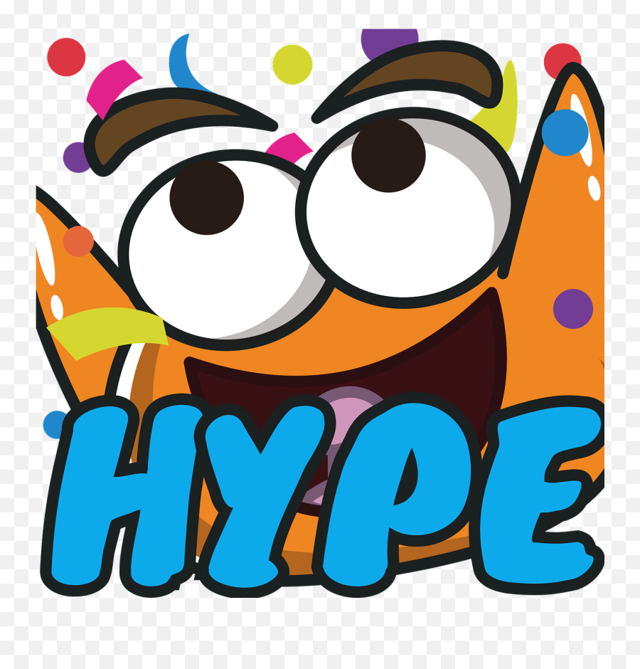 Comic Emoji Cartoon - Happy,Hype Emoji