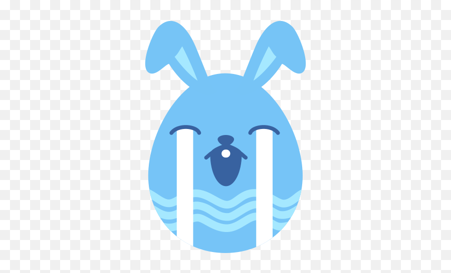 Schreeuw Konijntje 3 Gratis Pictogram Van Easter Egg Bunny - Bunny Easter Egg Emoji Png Bunny Easter Emoji,Huil Emoticon