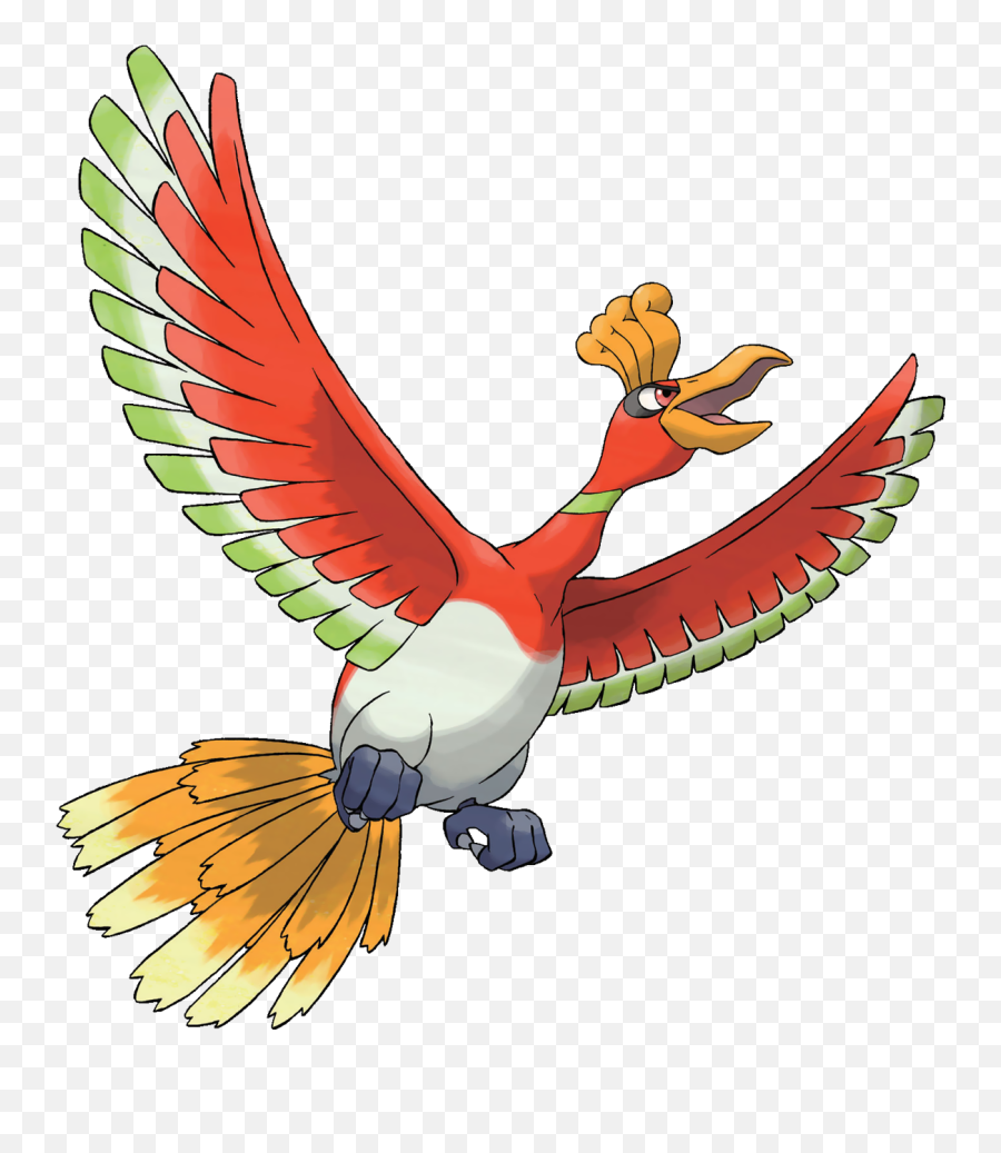 Ho - Oh Wikidex Fandom Ho Oh Pokemon Emoji,El Verdadero Significado De Los Emojis Luna Y Sol