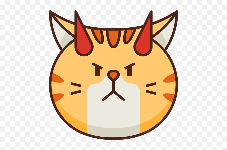 Demon Emoji Icon Of Colored Outline Style - Available In Svg Emoticon,Demon Emoji
