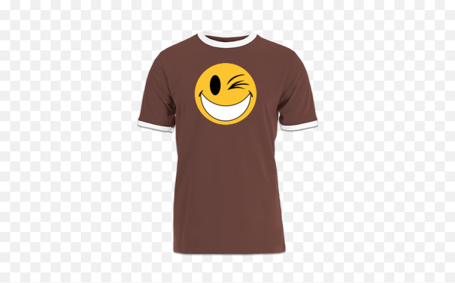 Buy A Funny Smiley Face Ringer T - Shirt Online Happy Emoji,Whrug Emoticon
