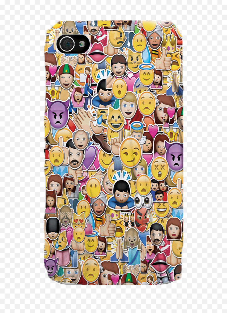 Emoji Collage - Iphone Or Samsung Case Collage Iphone Mobile Phone Case,Differences Between Iphone And Samsung Emojis