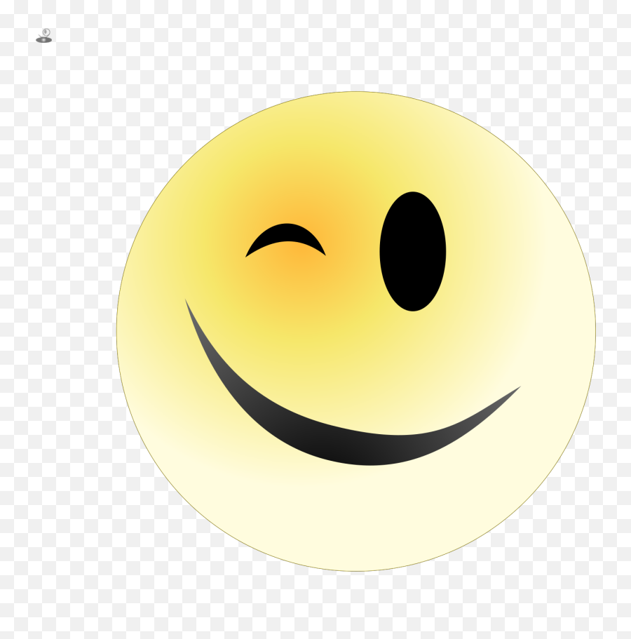 Tango Face Wink Clip Art - Happy Emoji,Funny Winking Emoticon
