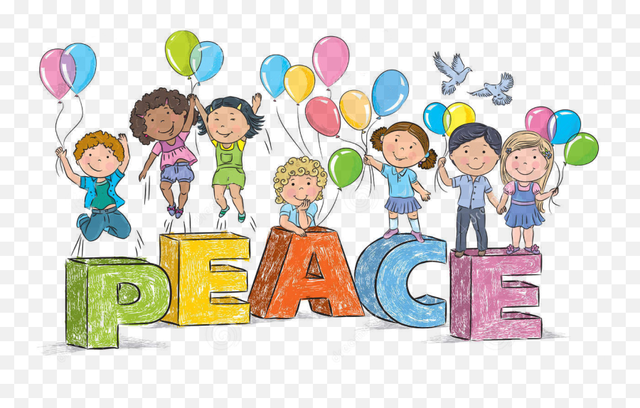 The Peaceful Planet Peace Education - The Peaceful Planet Drawing Of A Child Playing For Peace Emoji,Peaceful Smiley Face Clip Art Emotions