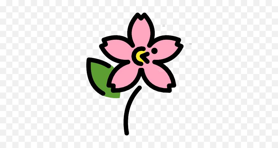 Cherry Blossom Vector Svg Icon - Emoji De Flor De Cerezo,Emoji Svg Cherry