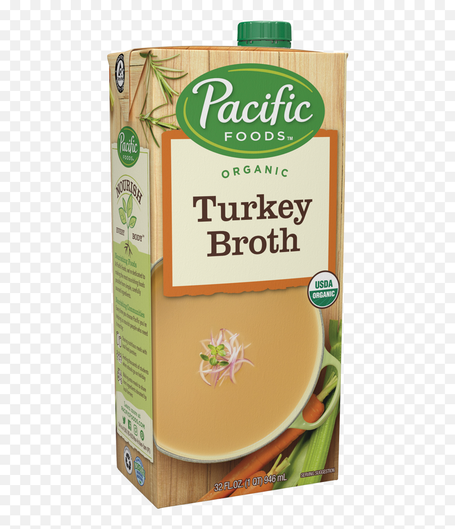 Organic Turkey Broth - 32oz Pacific Foods Pacific Vegetable Broth Emoji,Emotions Turkeys Feel