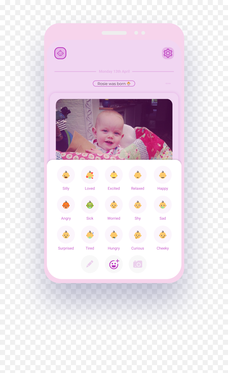 Baby Mind Emoji,Happy Baby Emotion