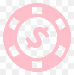 Pink Chip Icon Emoji,Poker Chip Steam Emoticon