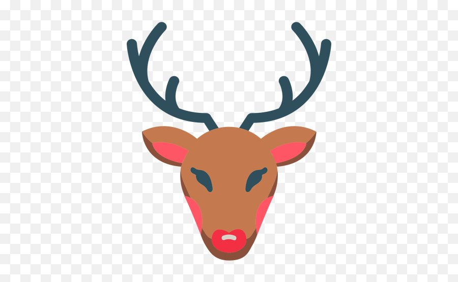 Christmas Reindeer Rudolph Icon Transparent Png U0026 Svg Vector Emoji,Christmas Food Emoji Iphone