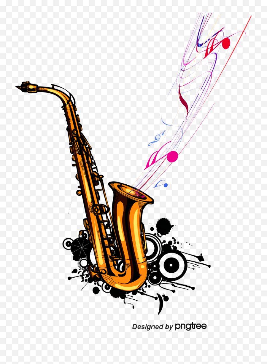 Gato Barbieri - Saxofon Con Notas Musicales Png Emoji,Guess The Emoji Man And Piano