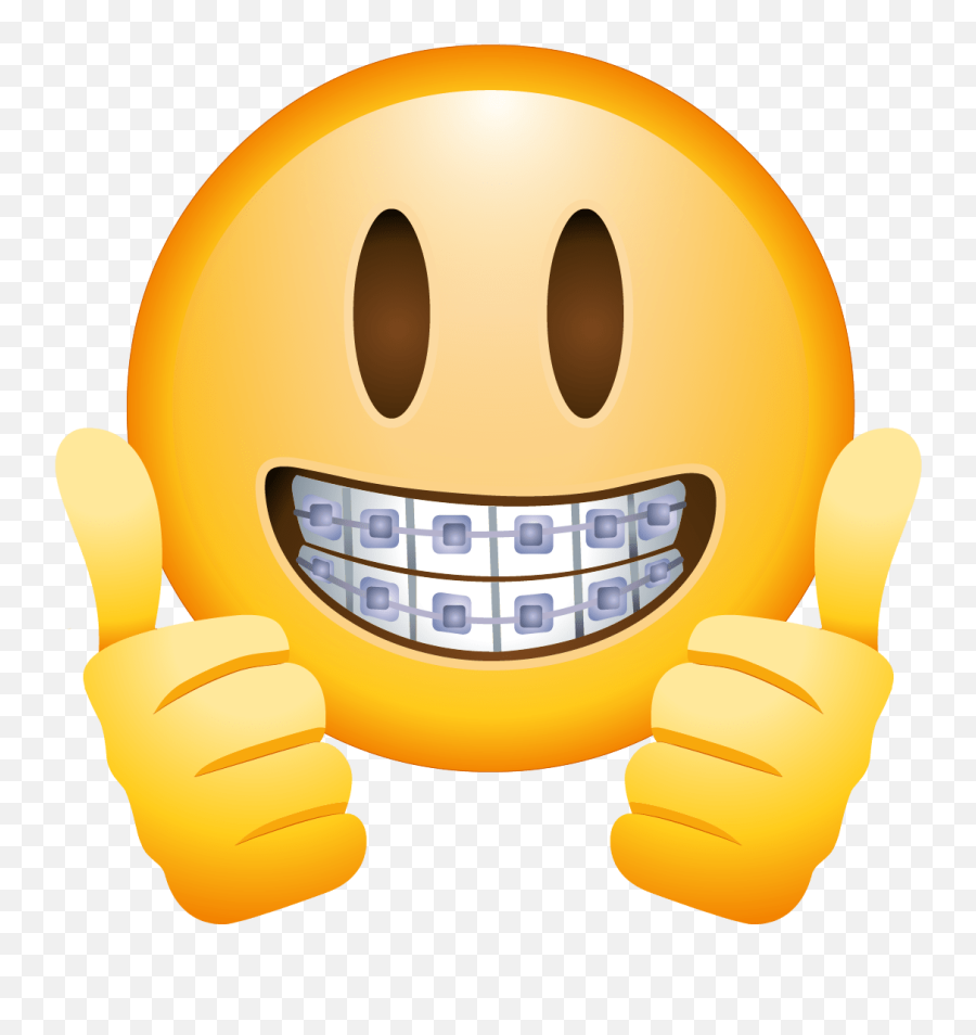 Braces Face Emoji Transparent Png - Emoji De Aparelho,Emoji