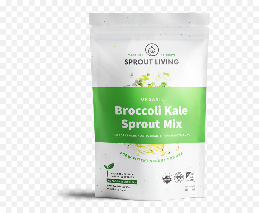 Broccoli U0026 Kale Sprout Powder Mix 4oz - Sprout Living Emoji,Sloppy Joe Emoji
