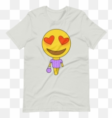Heart Eyes Emoji T - Shirt,Sideways Eyes Emoji