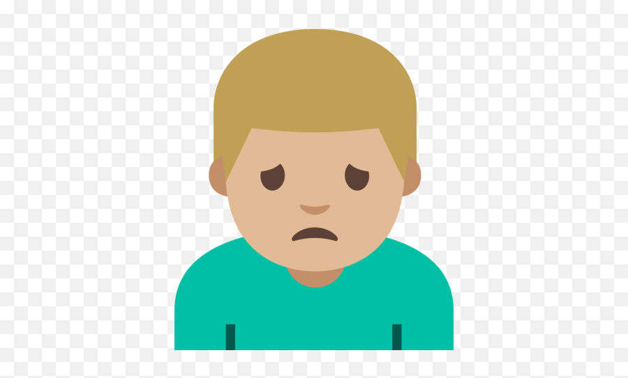 U200d Man Frowning Medium - Light Skin Tone Emoji,Crying Rose Emoji